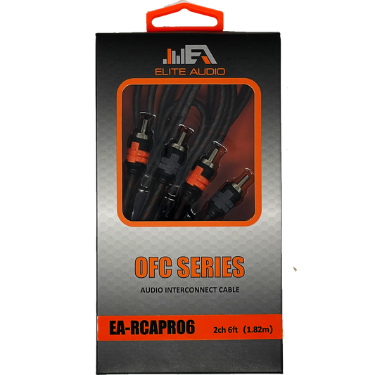 Elite Audio EA-RCAPRO6 6 Foot Premium OFC 2-Channel RCA Cable