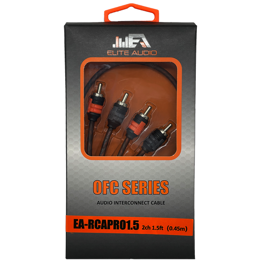 Elite Audio EA-RCAPRO1.5 1.5 Foot Premium OFC 2-Channel RCA Cable